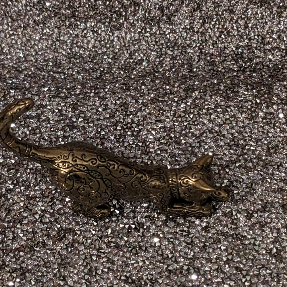 The Franklin Mint 1986 Brass Cat